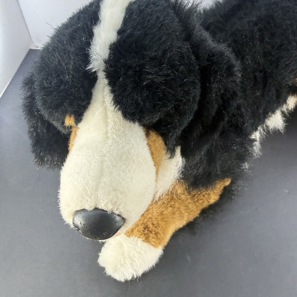E&J Prima Classic Collection Realistic Bernese Mountain Dog 20" Plush Read - Picture 4 of 9